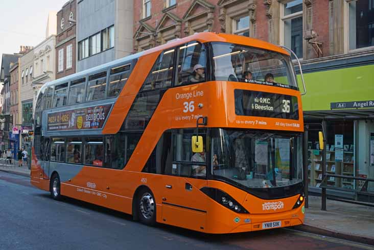 Nottingham Scania N280UD ADL Enviro400CNGCITY 450